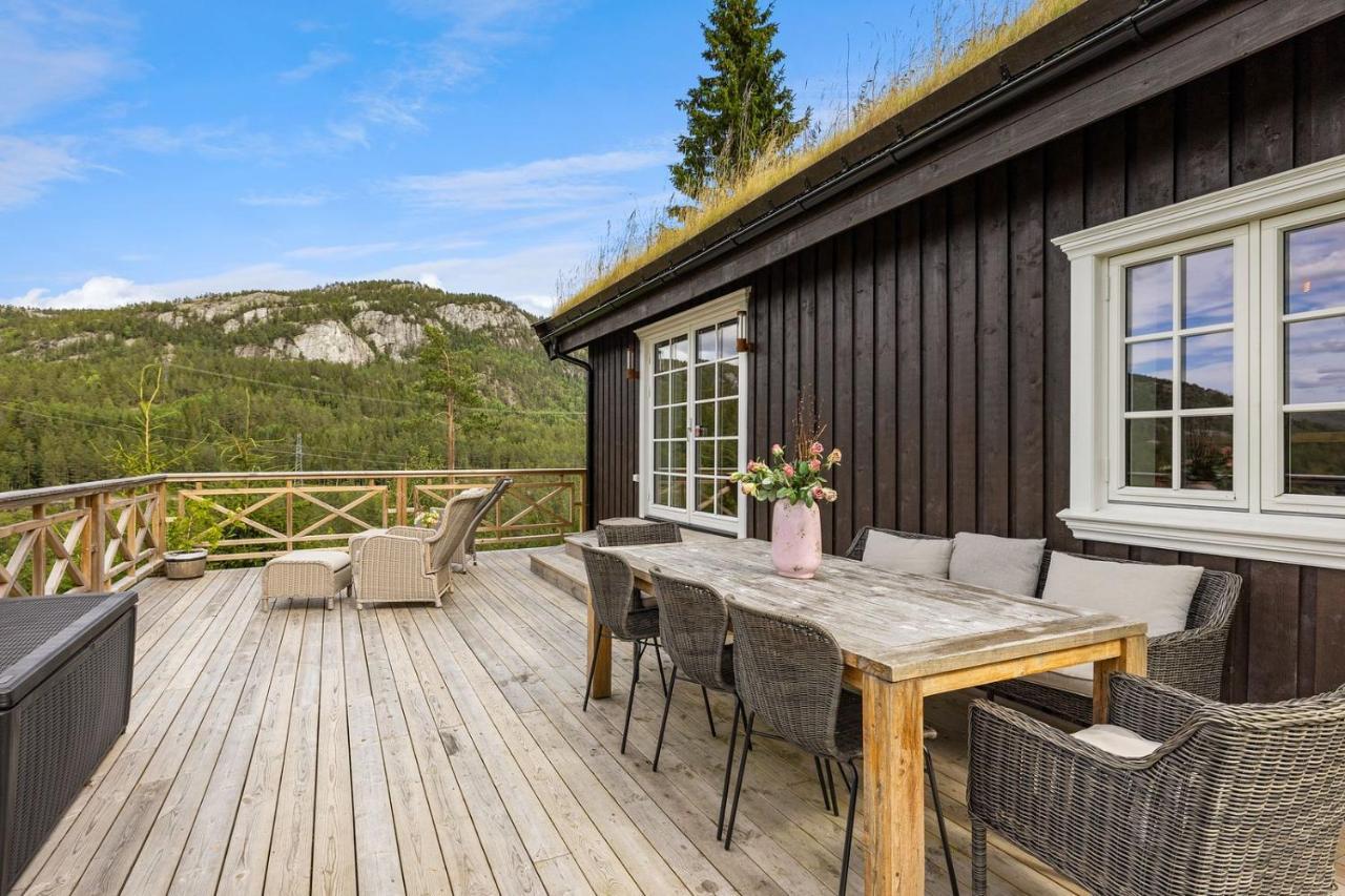 LonaLibeli- Panoramaview Towards Gaustadtoppen- Jacuzzi别墅 外观 照片